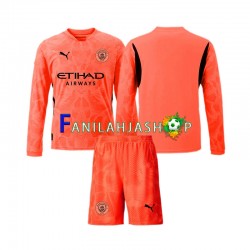 Manchester City Pelipaidat Maalivahdin Vieraspelipaita 2024-2025 Pitkähihainen ,Lapset