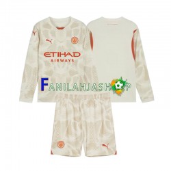 Manchester City Pelipaidat Maalivahdin Kolmaspelipaita 2024-2025 Pitkähihainen ,Lapset