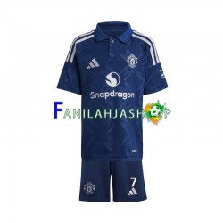 Manchester United Pelipaidat Cristiano Ronaldo 7 Vieraspelipaita 2024-2025 Lyhythihainen ,Lapset