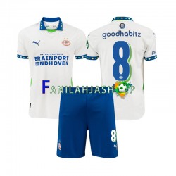 PSV Eindhoven Pelipaidat Sergino Dest 8 Kolmaspelipaita 2024-2025 Lyhythihainen ,Lapset