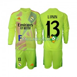 Real Madrid Pelipaidat Lunin 13 Maalivahdin Neljäspelipaita 2024-2025 Pitkähihainen ,Lapset