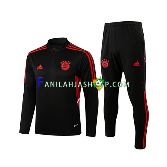 FC Bayern München Musta Harjoituspaita + Treenihousut 2022-2023