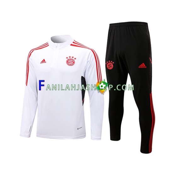 FC Bayern München Valkoinen Harjoituspaita + Treenihousut 2022-2023
