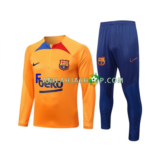 FC Barcelona Oranssi Harjoituspaita + Treenihousut 2022-2023