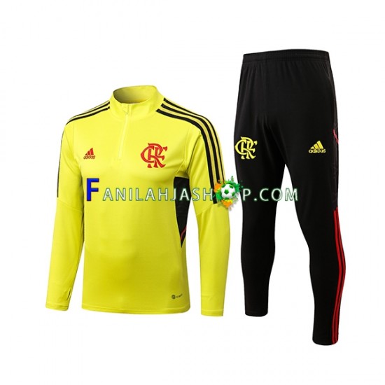 Keltainen Harjoituspaita + Treenihousut Flamengo 2022-2023