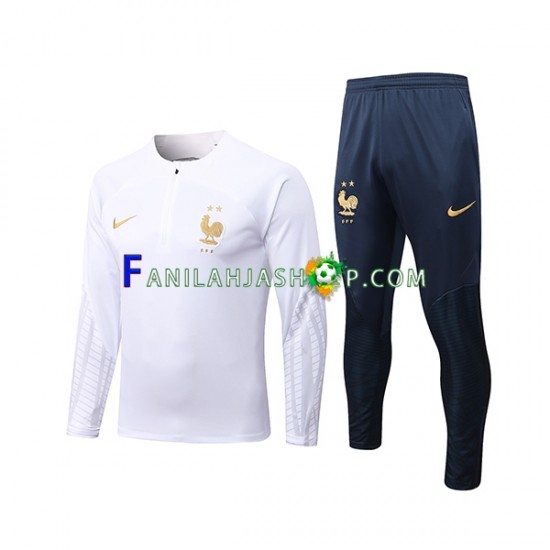 Ranska Valkoinen Harjoituspaita + Treenihousut 2022-2023
