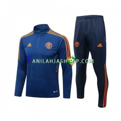 Manchester United Sininen Harjoituspaita + Treenihousut 2022-2023 SKU001