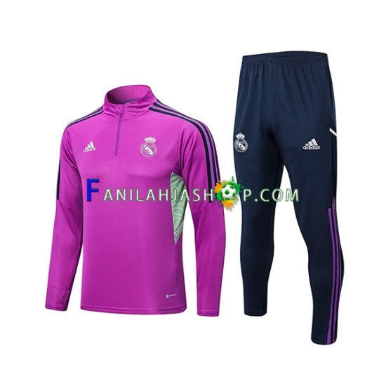 Real Madrid Violetti Harjoituspaita + Treenihousut 2022-2023 SKU002