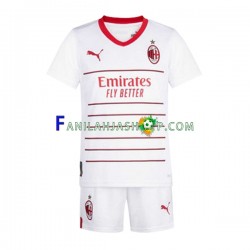 AC Milan Pelipaidat Vieraspelipaita 2022-2023 Lyhythihainen ,Lapset