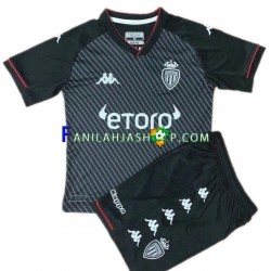 AS Monaco Pelipaidat Vieraspelipaita 2021-2022 Lyhythihainen ,Lapset