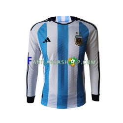 Argentiina Pelipaidat Kotipelipaita World Cup 2022 Pitkähihainen ,Miehet