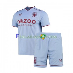 Aston Villa Pelipaidat Vieraspelipaita 2022-2023 Lyhythihainen ,Lapset