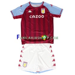 Aston Villa Pelipaidat Kotipelipaita 2021-2022 Lyhythihainen ,Lapset