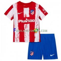 Atlético Madrid Pelipaidat Kotipelipaita 2021-2022 Lyhythihainen ,Lapset