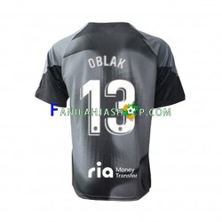 Atlético Madrid Pelipaidat Jan Oblak 13 Maalivahdin Vieraspelipaita 2022-2023 Lyhythihainen ,Miehet