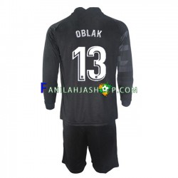 Atlético Madrid Pelipaidat Jan Oblak 13 Maalivahdin Vieraspelipaita 2021-2022 Pitkähihainen ,Lapset