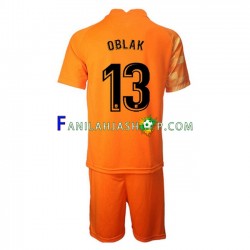 Atlético Madrid Pelipaidat Jan Oblak 13 Maalivahdin Kotipelipaita 2021-2022 Lyhythihainen ,Lapset