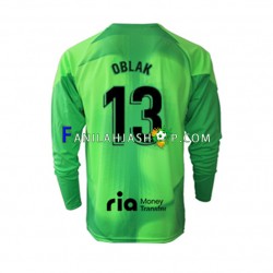 Atlético Madrid Pelipaidat Jan Oblak 13 Maalivahdin Kotipelipaita 2022-2023 Pitkähihainen ,Miehet