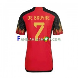Belgia Pelipaidat De Bruyne 7 Kotipelipaita World Cup 2022 Lyhythihainen ,Miehet