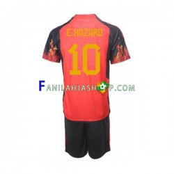Belgia Pelipaidat Hazard 10 Kotipelipaita World Cup 2022 Lyhythihainen ,Lapset