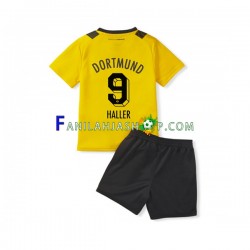Borussia Dortmund Pelipaidat Sebastien Haller 9 Kotipelipaita 2022-2023 Lyhythihainen ,Lapset
