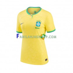 Brasilia Pelipaidat Kotipelipaita World Cup 2022 Lyhythihainen ,Naiset