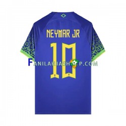 Brasilia Pelipaidat Neymar JR 10 Vieraspelipaita World Cup 2022 Lyhythihainen ,Miehet