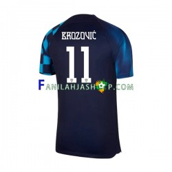 Kroatia Pelipaidat Brozovic 11 Vieraspelipaita World Cup 2022 Lyhythihainen ,Miehet