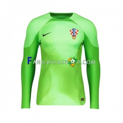 Kroatia Pelipaidat Maalivahdin Vieraspelipaita World Cup 2022 Pitkähihainen ,Miehet