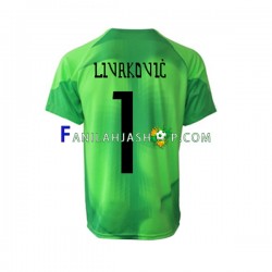 Kroatia Pelipaidat Livakovic 1 Maalivahdin Vieraspelipaita World Cup 2022 Lyhythihainen ,Miehet