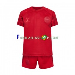 Tanska Pelipaidat Kotipelipaita World Cup 2022 Lyhythihainen ,Lapset