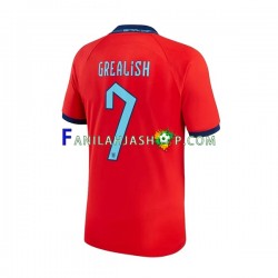 Englanti Pelipaidat Grealish 7 Vieraspelipaita World Cup 2022 Lyhythihainen ,Miehet