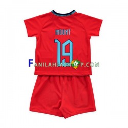 Englanti Pelipaidat Mount 19 Vieraspelipaita World Cup 2022 Lyhythihainen ,Lapset