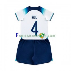 Englanti Pelipaidat Rice 4 Kotipelipaita World Cup 2022 Lyhythihainen ,Lapset