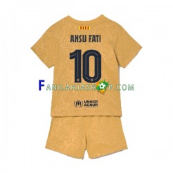 FC Barcelona Pelipaidat Ansu Fat 10 Vieraspelipaita 2022-2023 Lyhythihainen ,Lapset