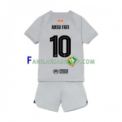 FC Barcelona Pelipaidat Ansu Fat 10 Kolmaspelipaita 2022-2023 Lyhythihainen ,Lapset