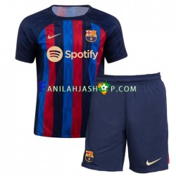 FC Barcelona Pelipaidat Kotipelipaita 2022-2023 Lyhythihainen ,Lapset