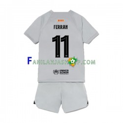 FC Barcelona Pelipaidat Ferran Torres 11 Kolmaspelipaita 2022-2023 Lyhythihainen ,Lapset