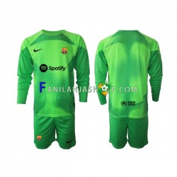 FC Barcelona Pelipaidat Maalivahdin Kotipelipaita 2022-2023 Pitkähihainen ,Lapset