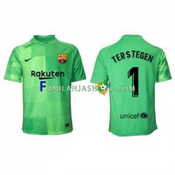 FC Barcelona Pelipaidat Ter Stegen 1 Maalivahdin Kolmaspelipaita 2021-2022 Lyhythihainen ,Miehet