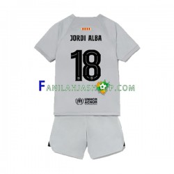FC Barcelona Pelipaidat Jordi Alba 18 Kolmaspelipaita 2022-2023 Lyhythihainen ,Lapset