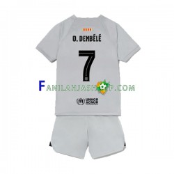 FC Barcelona Pelipaidat Ousmane Dembele 7 Kolmaspelipaita 2022-2023 Lyhythihainen ,Lapset