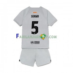 FC Barcelona Pelipaidat Sergio Busquets 5 Kolmaspelipaita 2022-2023 Lyhythihainen ,Lapset