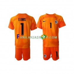 Ranska Pelipaidat Hugo Lloris 1 Maalivahdin Vieraspelipaita World Cup 2022 Lyhythihainen ,Lapset