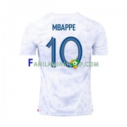Ranska Pelipaidat Mbappé 10 Vieraspelipaita World Cup 2022 Lyhythihainen ,Miehet