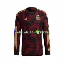 Saksa Pelipaidat Vieraspelipaita World Cup 2022 Pitkähihainen ,Miehet