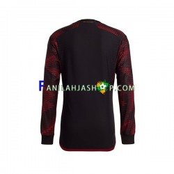 Saksa Pelipaidat Vieraspelipaita World Cup 2022 Pitkähihainen ,Miehet