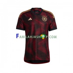 Saksa Pelipaidat Vieraspelipaita World Cup 2022 Lyhythihainen ,Miehet