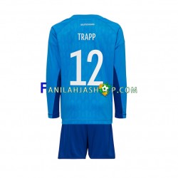 Saksa Pelipaidat TRAPP 12 Maalivahdin Kotipelipaita World Cup 2022 Pitkähihainen ,Lapset