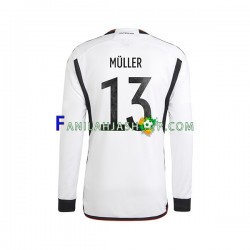 Saksa Pelipaidat Thomas Muller 13 Kotipelipaita World Cup 2022 Pitkähihainen ,Miehet